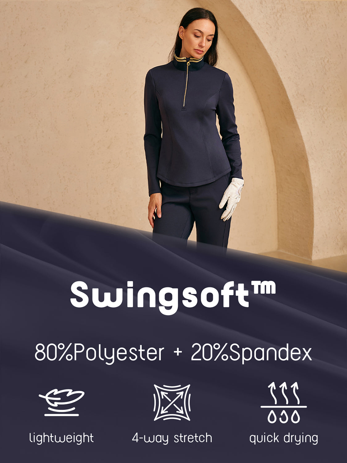 Navycore Sudadera ajustada de manga larga con elasticidad