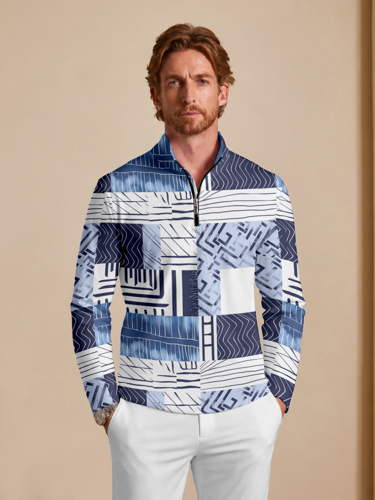 Not So Classic Men's Golf Shirt Quarterzip UPF50+