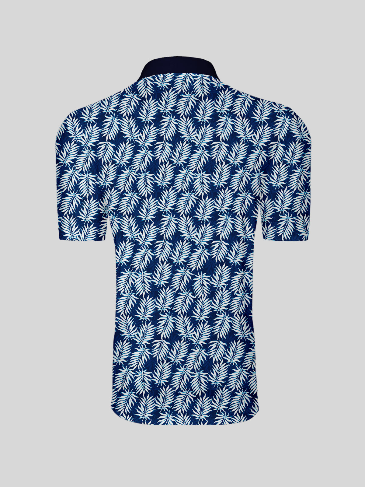 Botanical Energy Men's Ribbed Collar Polo Top UPF50+