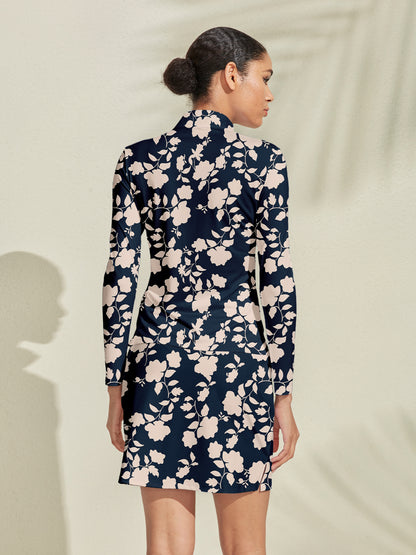 Botanical Energy シルキーゴルフシャツ クォータージップ UPF50+