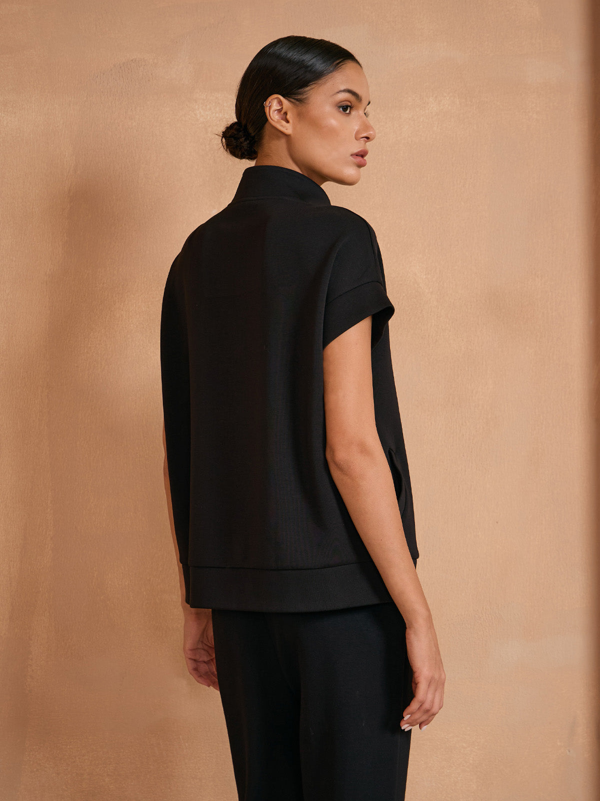 UltraSoft Wool Short Sleeve Full Zip Sweatshirt