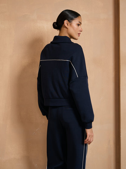 UltraSoft Wool Trimmed Full Zip Jacket