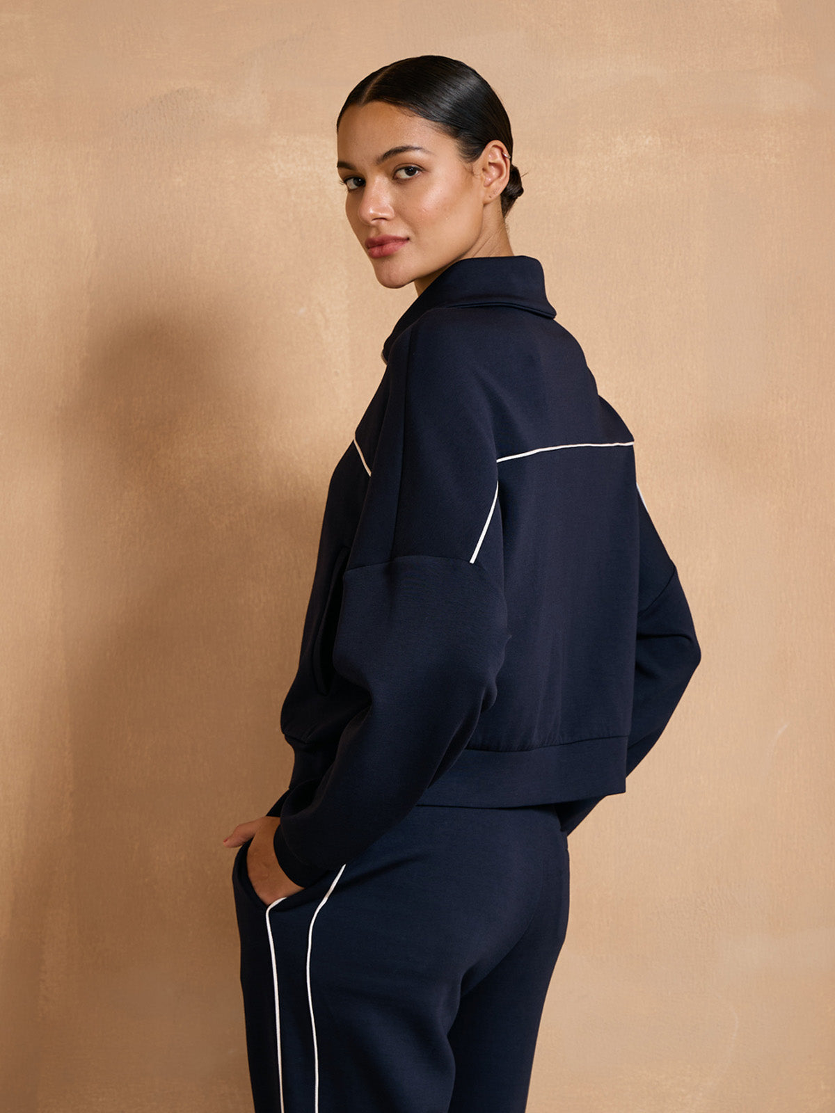 UltraSoft Wool Trimmed Full Zip Jacket