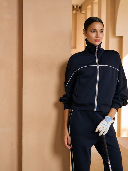 UltraSoft Wool Trimmed Full Zip Jacket