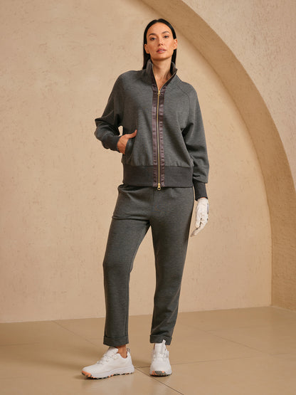 Chaqueta de manga larga UltraSoft con ribetes