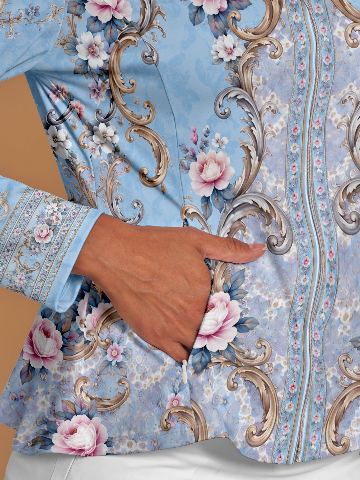 Botanical Energy Ruffle Golf Jacket Sun Protection