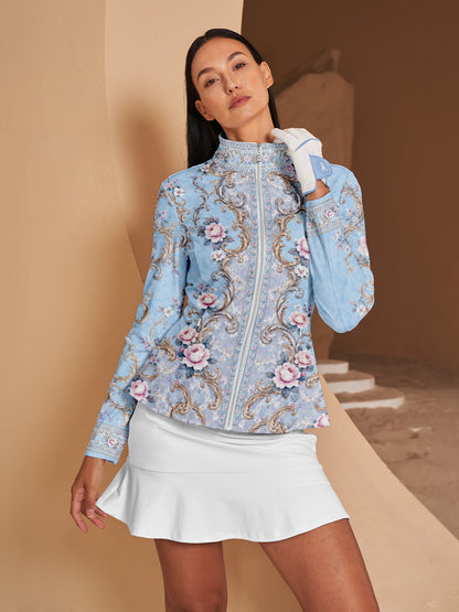 Botanical Energy Ruffle Golf Jacket Sun Protection
