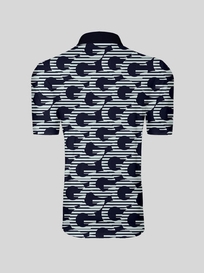 Not So Classic Men's Ribbed Collar Polo Top UPF50+