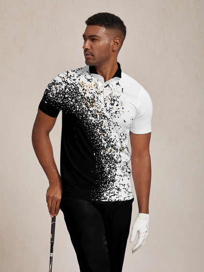Inked Skins Polo para Hombre con Cuello Acanalado UPF50+