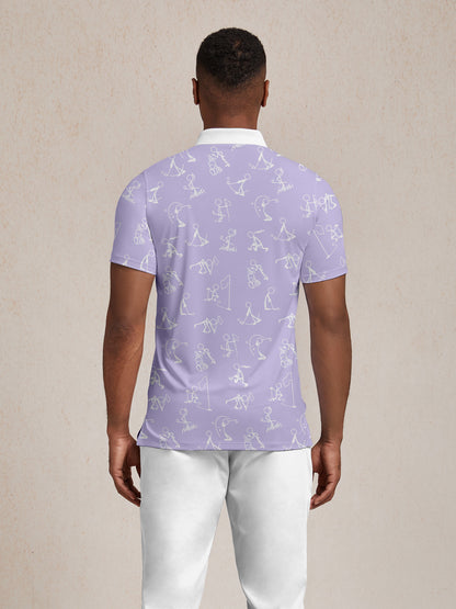 Hyper-prep Heren Ribkraag Polo Top UPF50+