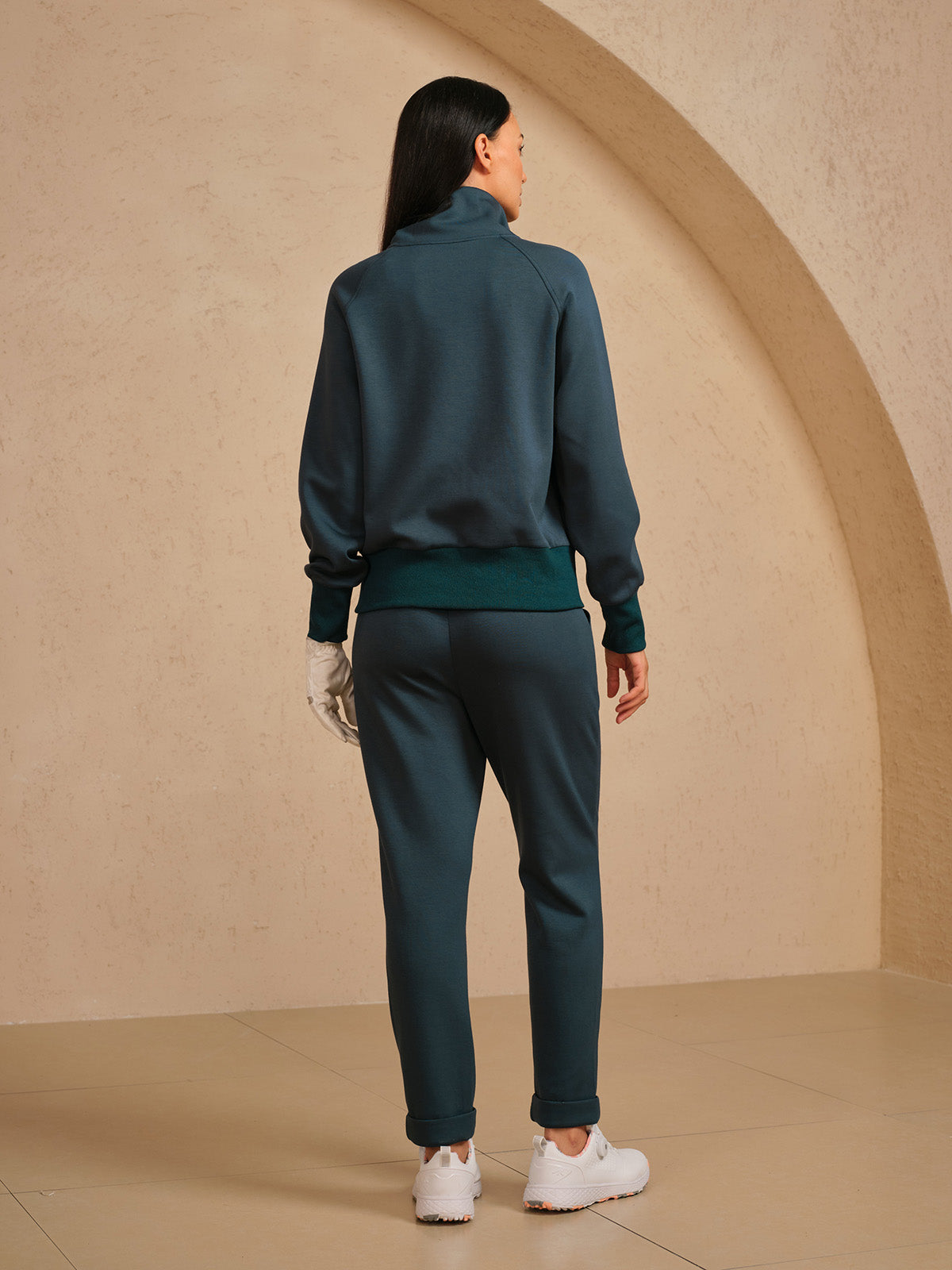 Chaqueta de manga larga UltraSoft con ribetes