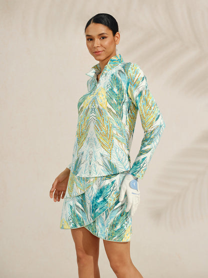 Ultrasoft Premium Long Sleeve Mock Neck Quarterzip UPF50+