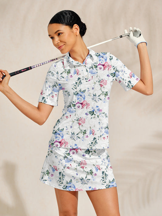 Pretty Feminine Polo Top UPF50+