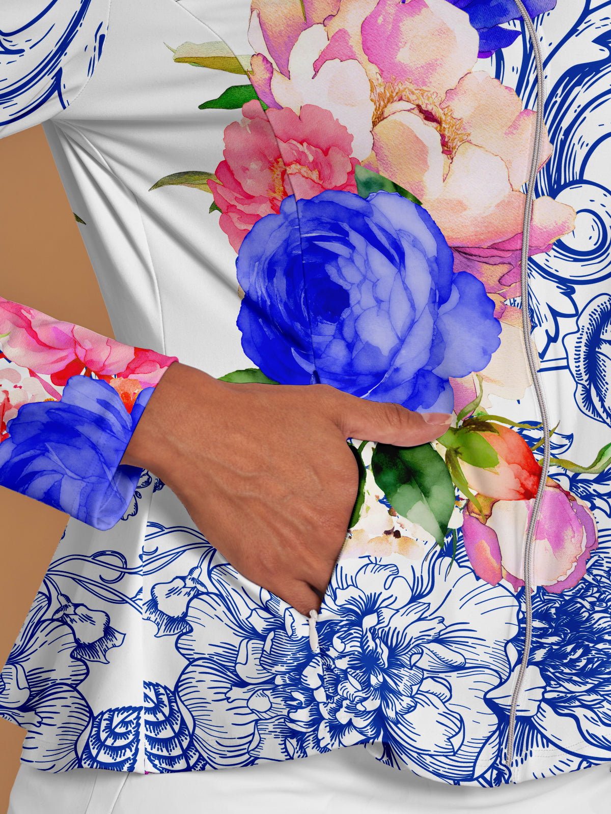 Botanical Energy Ruffle Golf Jacket Sun Protection