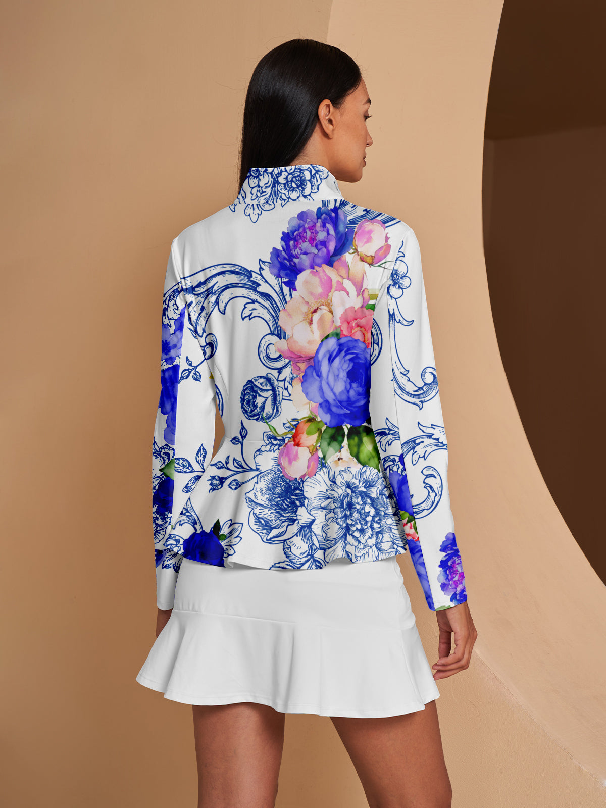 Botanical Energy Ruffle Golf Jacket Sun Protection