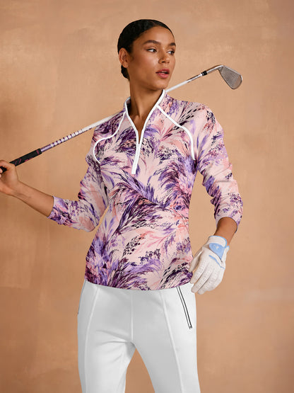 Botanical Energy Long Sleeve Trimmed Sweatshirt