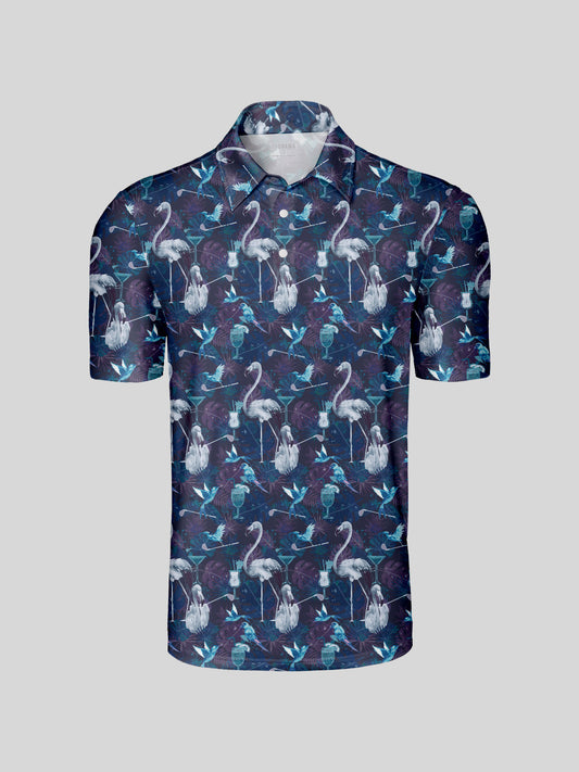 Wildlife Party Men's Polo Top UPF50+