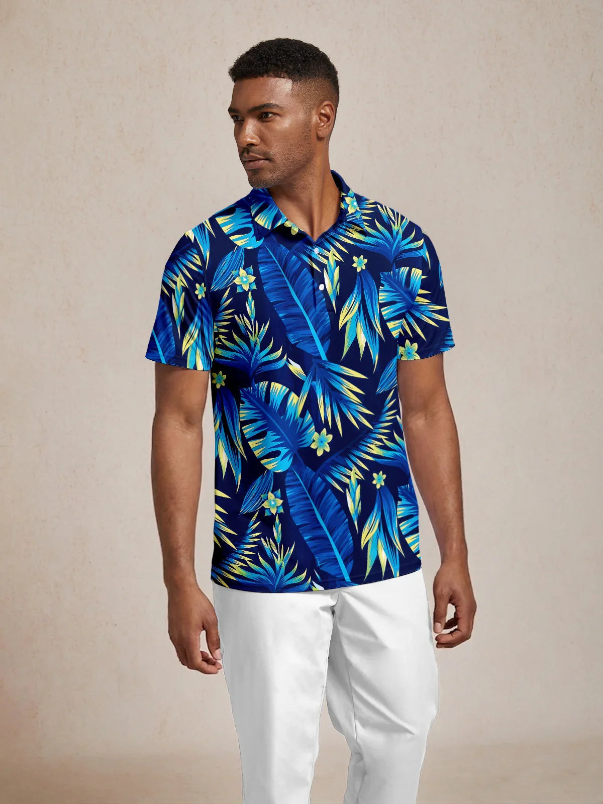 Botanical Energy Men's Polo Top UPF50+