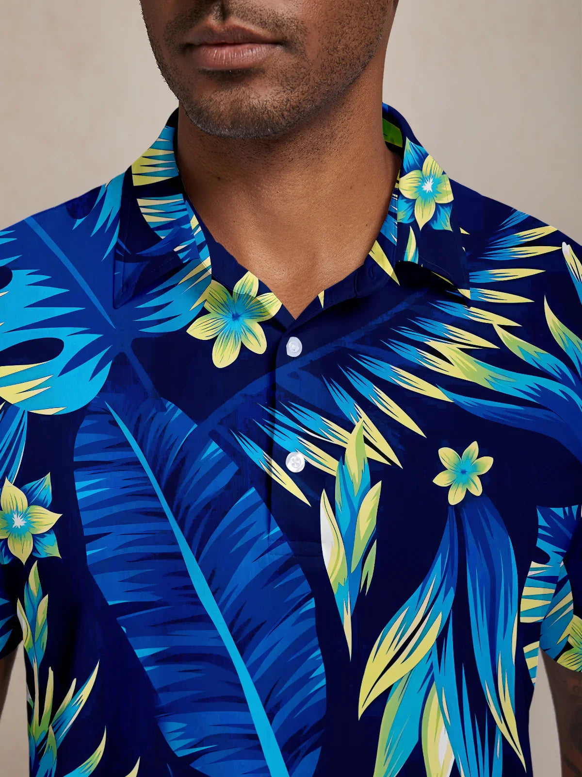 Botanical Energy Men's Polo Top UPF50+