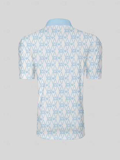 Polo da uomo con collo a coste Hyper-prep UPF50+