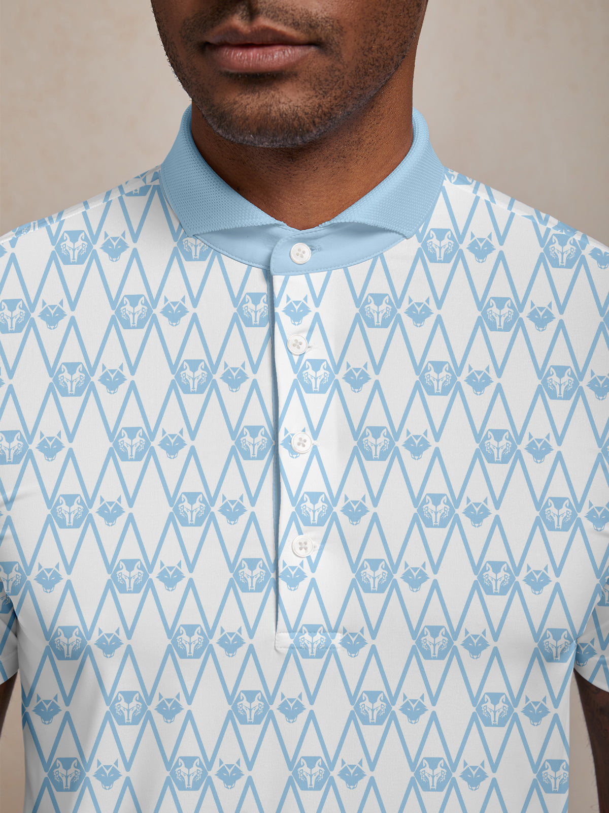 Polo da uomo con collo a coste Hyper-prep UPF50+