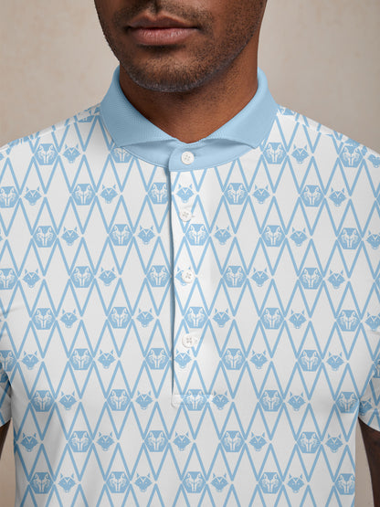 Polo da uomo con collo a coste Hyper-prep UPF50+