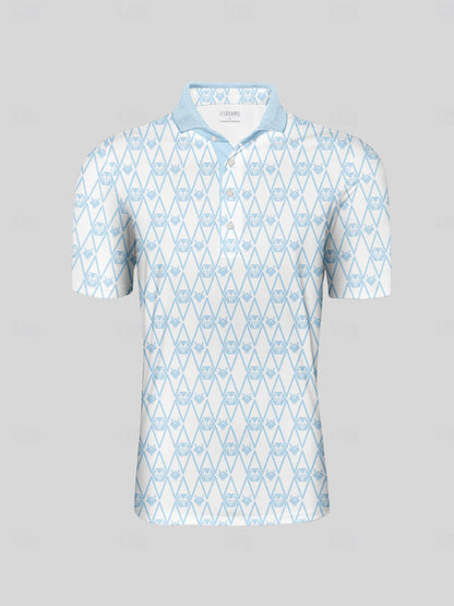 Polo da uomo con collo a coste Hyper-prep UPF50+