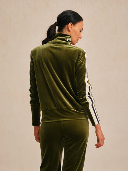 UltraSoft ベルベット長袖フルジップジャケット