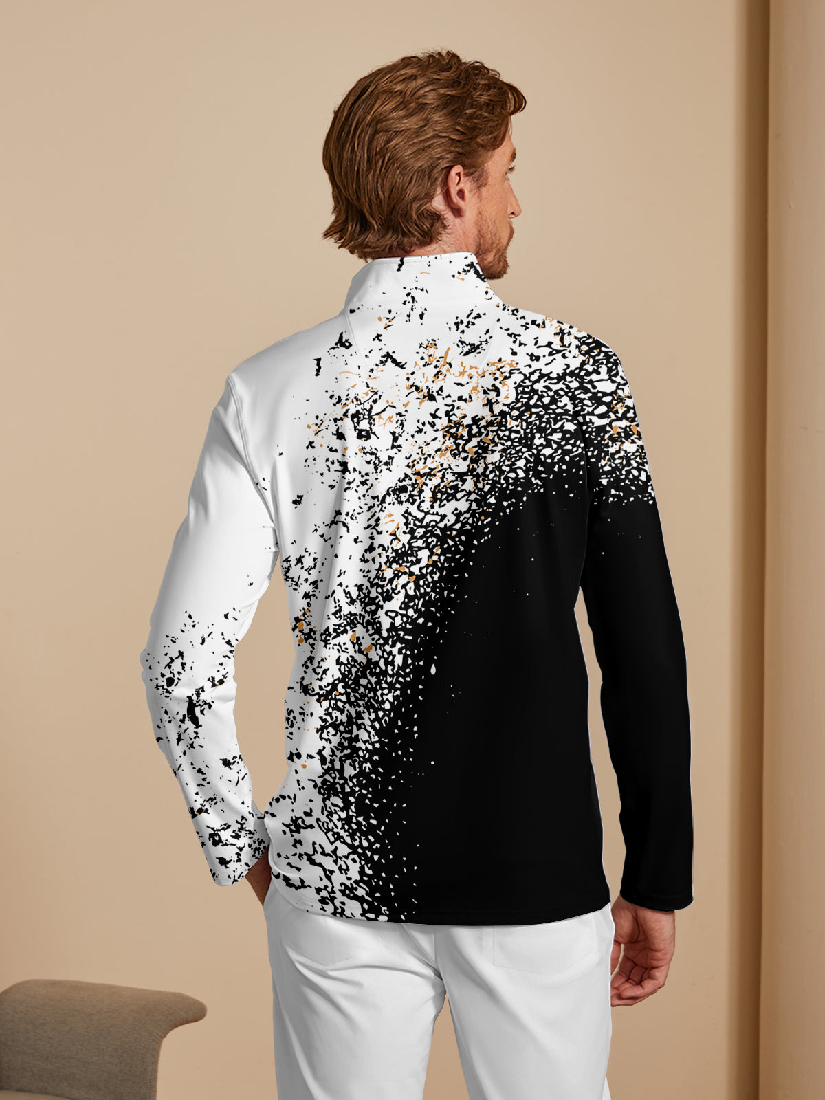 Inked Skins Men's Golf Shirt Quarterzip UPF50+