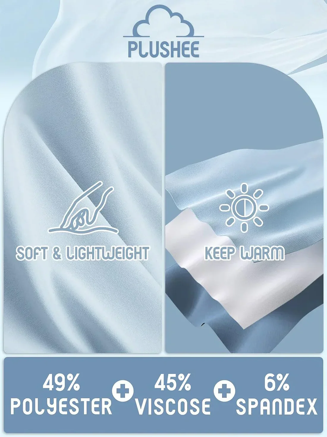 More Than Basic Pantalones Tobilleros con Bolsillo y Cremallera Elásticos