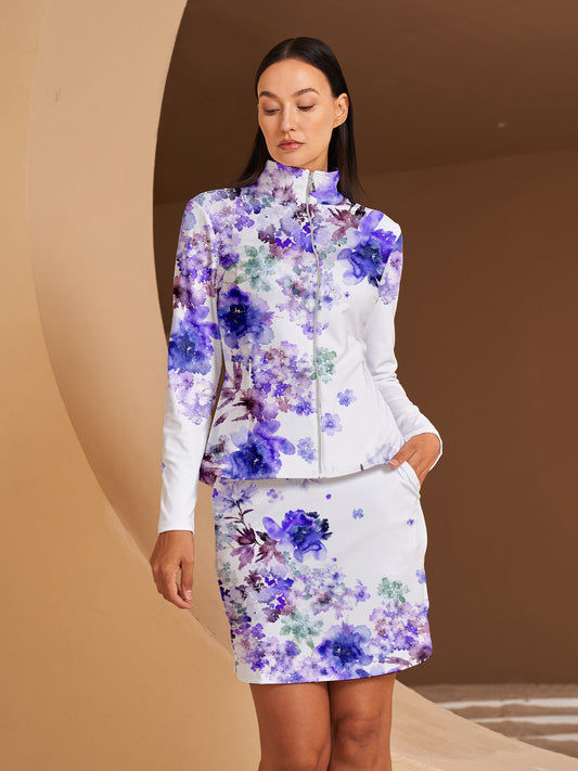 Botanical Energy Ruffle Golf Jacket Sun Protection