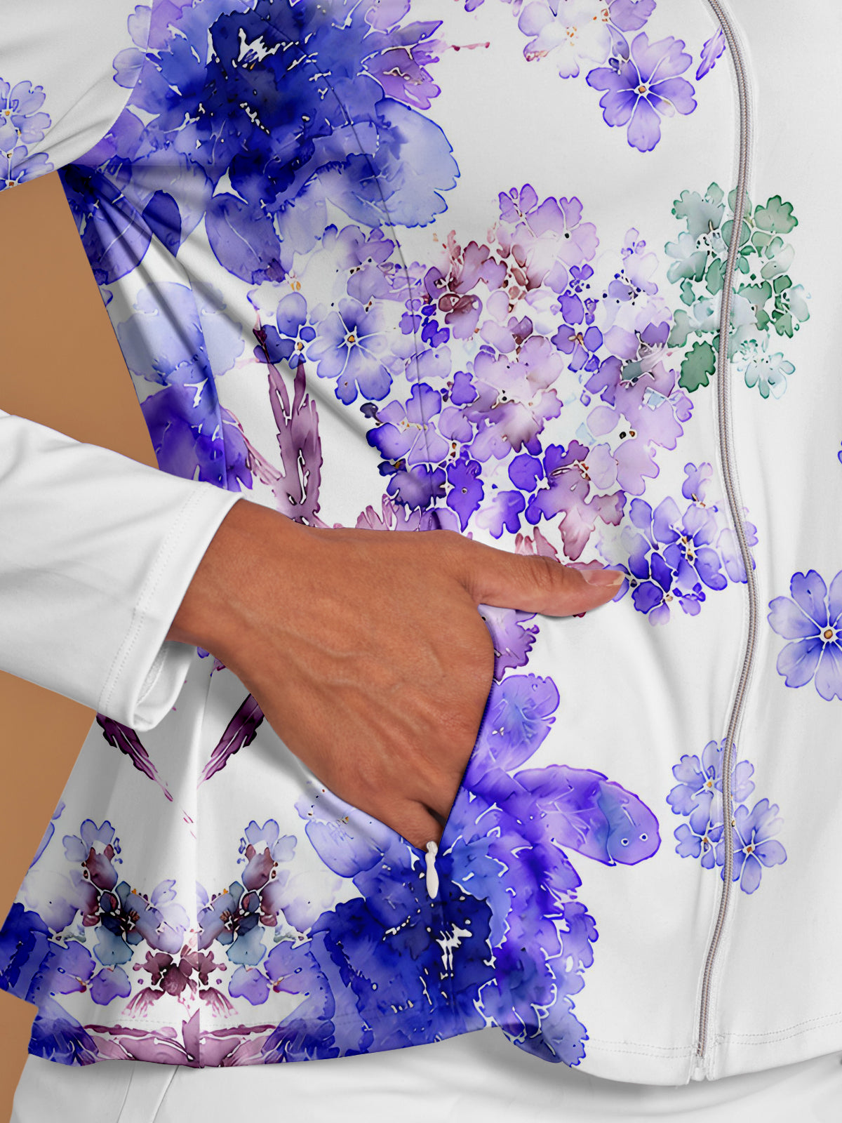 Botanical Energy Ruffle Golf Jacket Sun Protection