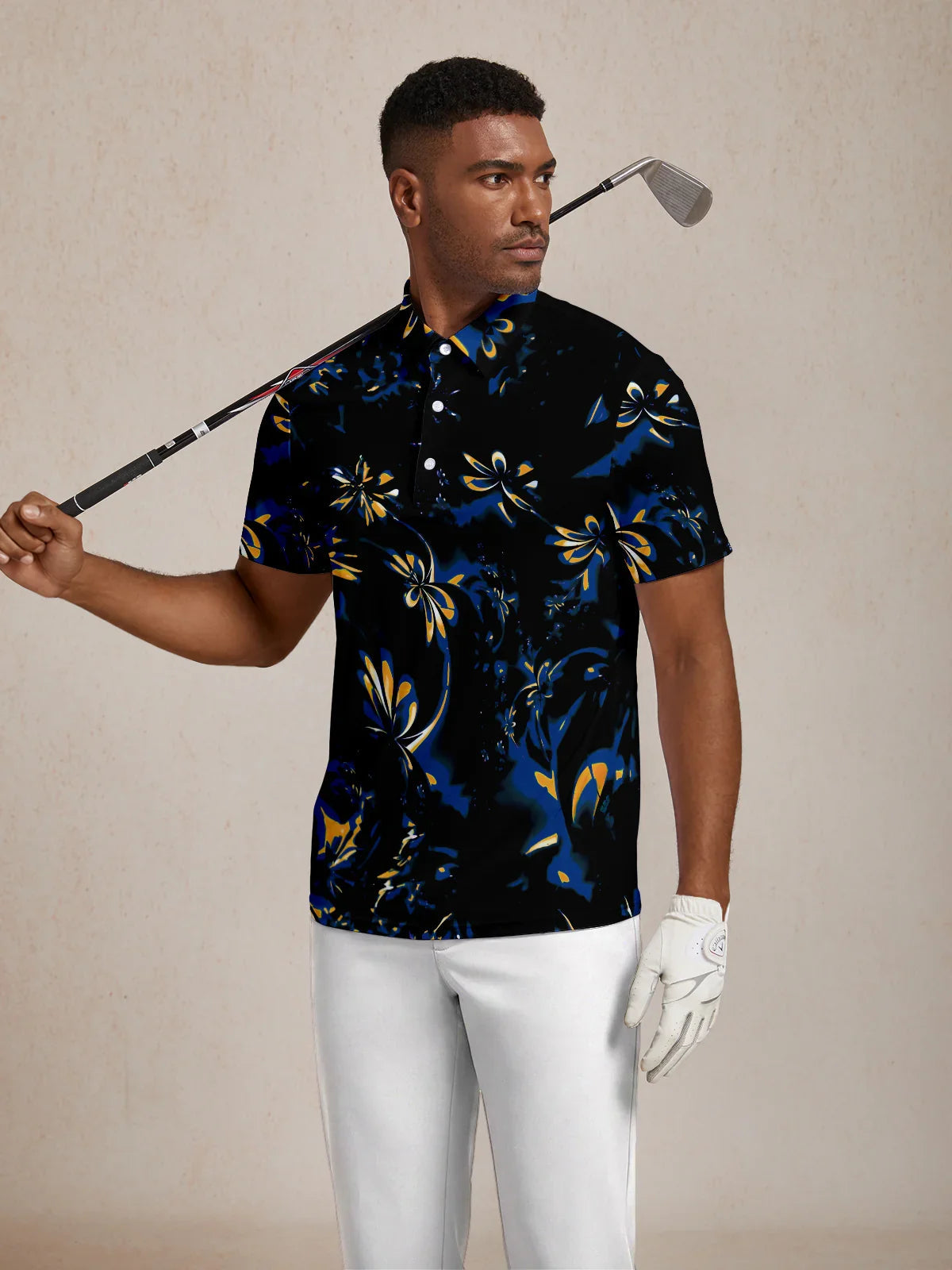 Botanical Energy Men's Polo Top UPF50+