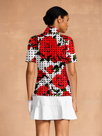 Botanical Energy Golf Shirt Quarterzip UPF50+