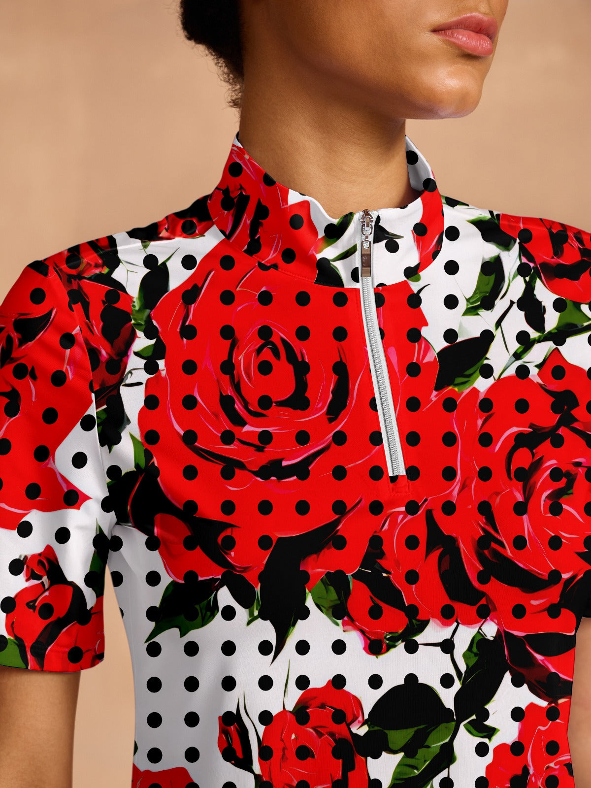 Botanical Energy Golf Shirt Quarterzip UPF50+