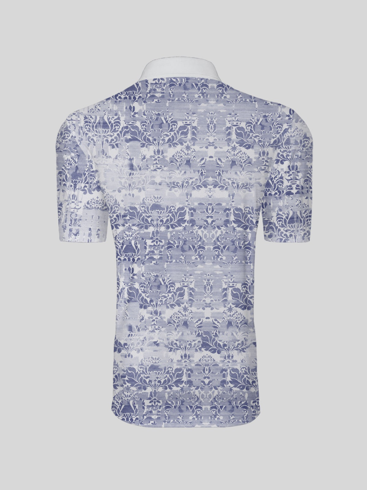 Hyped-up Tropical Men's Ribbed Collar Polo Top UPF50+