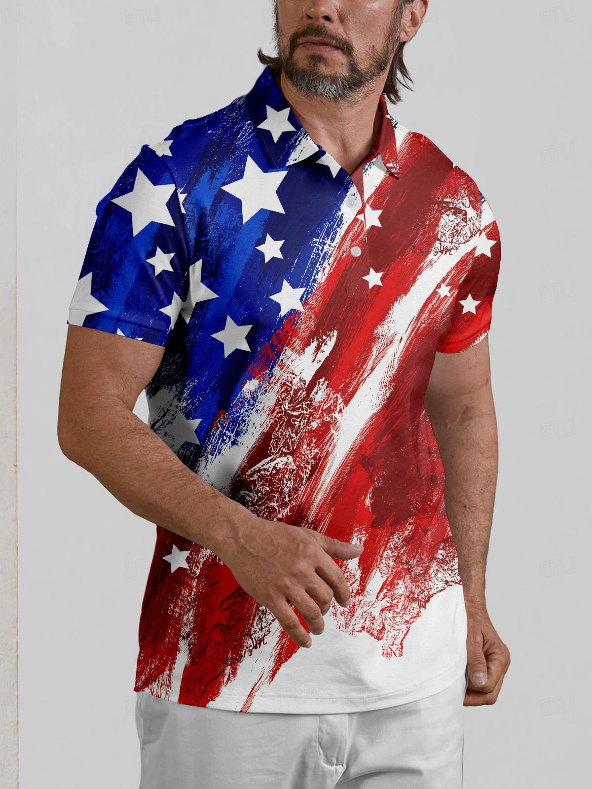 Damen Golf Polo UPF50+ USA 1776 Hyper-Prep