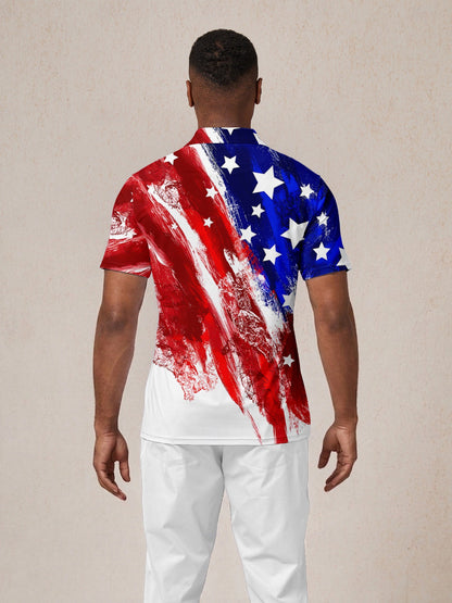Damen Golf Polo UPF50+ USA 1776 Hyper-Prep