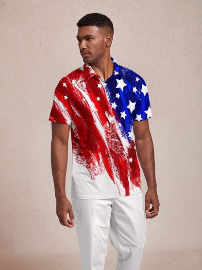 Damen Golf Polo UPF50+ USA 1776 Hyper-Prep