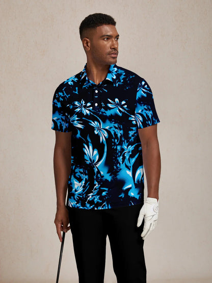 Botanical Energy Men's Polo Top UPF50+