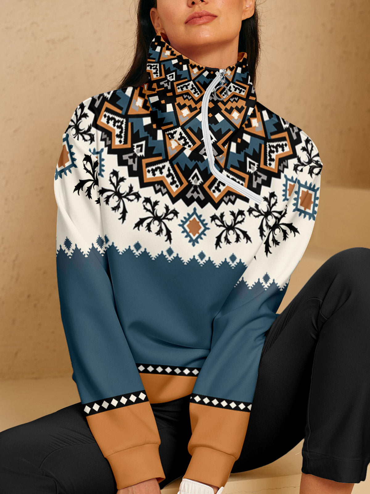 Sweat-shirt de golf Baroque audacieux