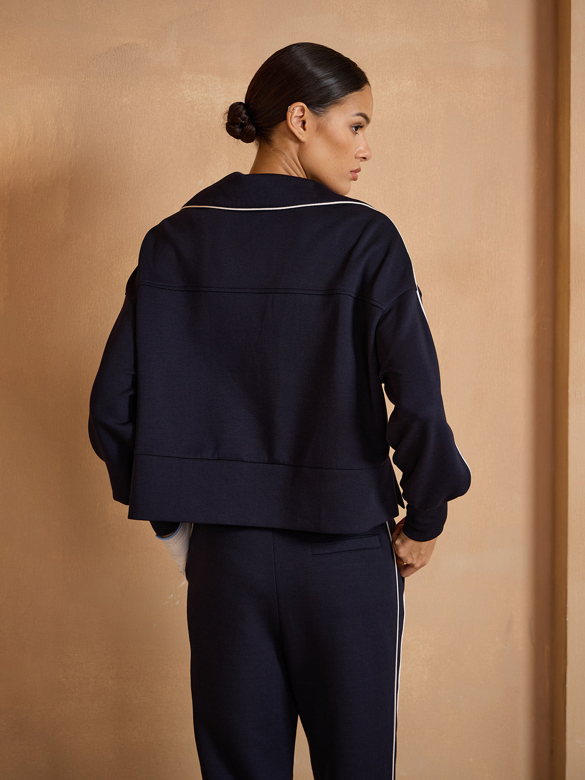 UltraSoft Wool Long Sleeve Trimmed Sweatshirt