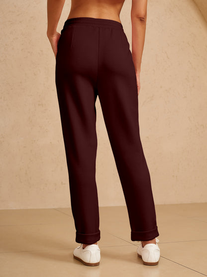 Pantaloni UltraSoft con Polsino Elastico e Coulisse Nascosta