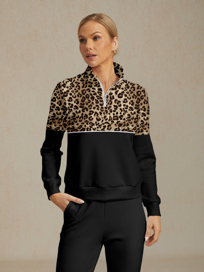 Sudadera de golf con estampado de fiesta de vida silvestre