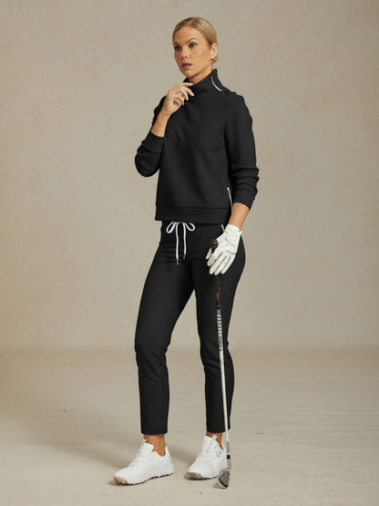 More Than Basic Irregular Collar Golf Sweatshirt
