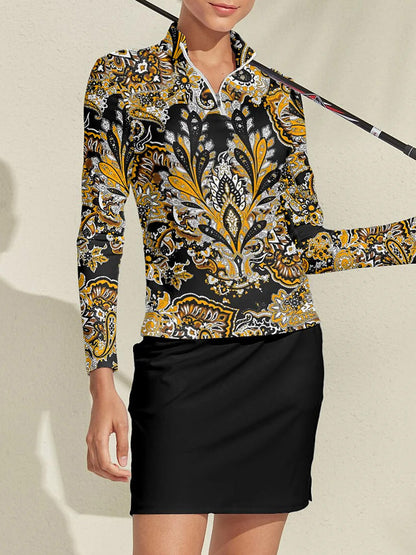 Pretty Feminine Golf Shirt Quarterzip UPF50+