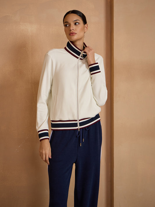 UltraSoft Velour Long Sleeve Full Zip Jacket