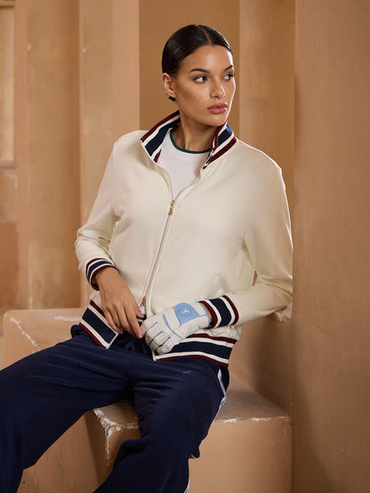 UltraSoft Velour Long Sleeve Full Zip Jacket