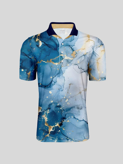 Inked Skins Heren Polo met Geribde Kraag UPF50+