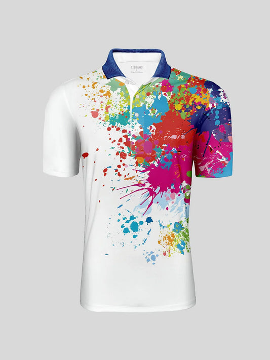 Inked Skins Heren Polo met Geribde Kraag UPF50+